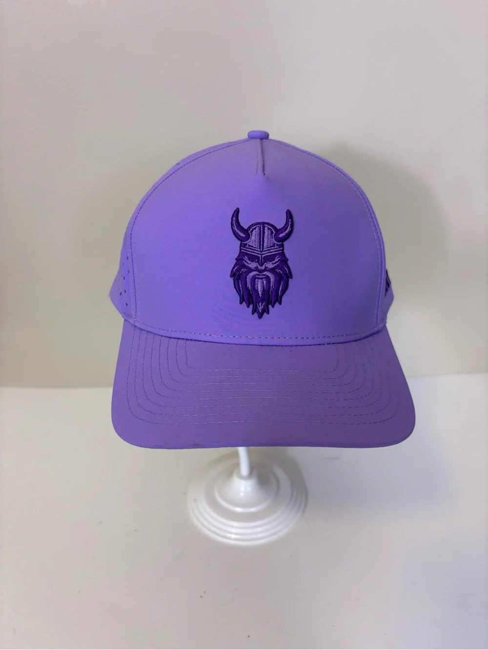 Legendary Golf Minnesota Vikings Purple Viking Logo Hat Adjustable